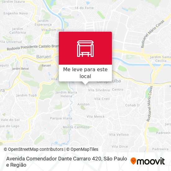 Avenida Comendador Dante Carraro 420 mapa