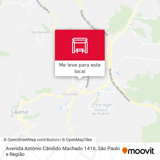 Avenida Antônio Cândido Machado 1416 mapa