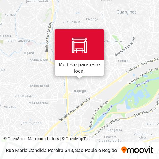 Rua Maria Cândida Pereira 648 mapa