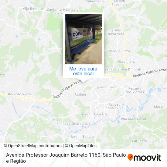 Avenida Professor Joaquim Barreto 1160 mapa
