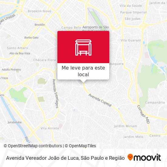 Avenida Vereador João de Luca mapa