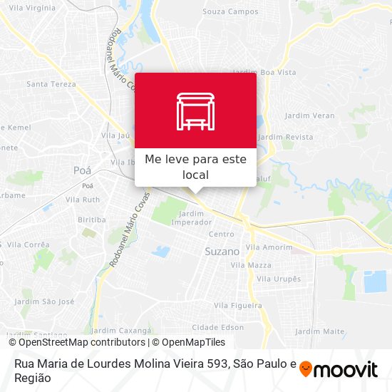 Rua Maria de Lourdes Molina Vieira 593 mapa