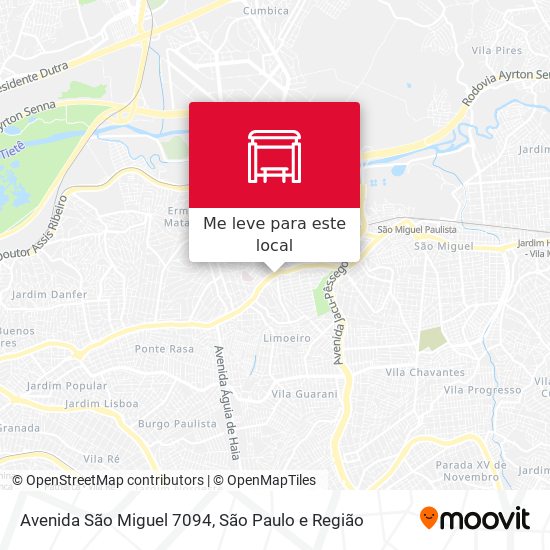 Avenida São Miguel 7094 mapa