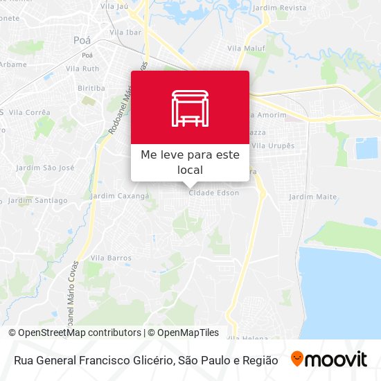 Rua General Francisco Glicério mapa