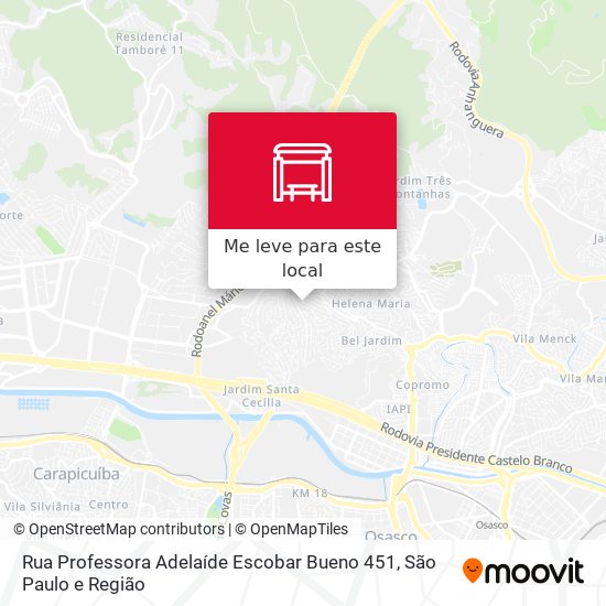 Rua Professora Adelaíde Escobar Bueno 451 mapa