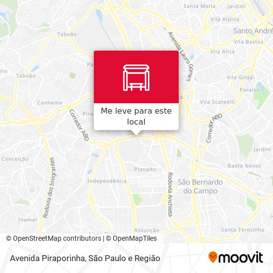 Avenida Piraporinha mapa