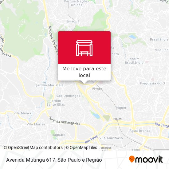 Avenida Mutinga 617 mapa