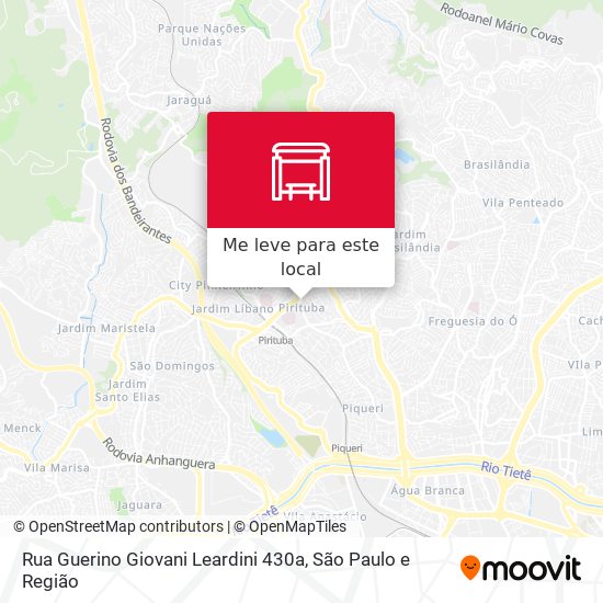 Rua Guerino Giovani Leardini 430a mapa