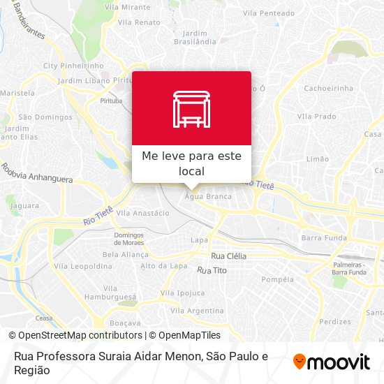 Rua Professora Suraia Aidar Menon mapa