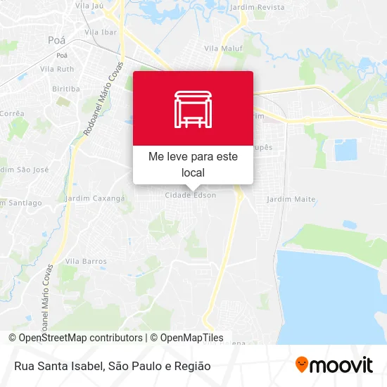 Rua Santa Isabel mapa
