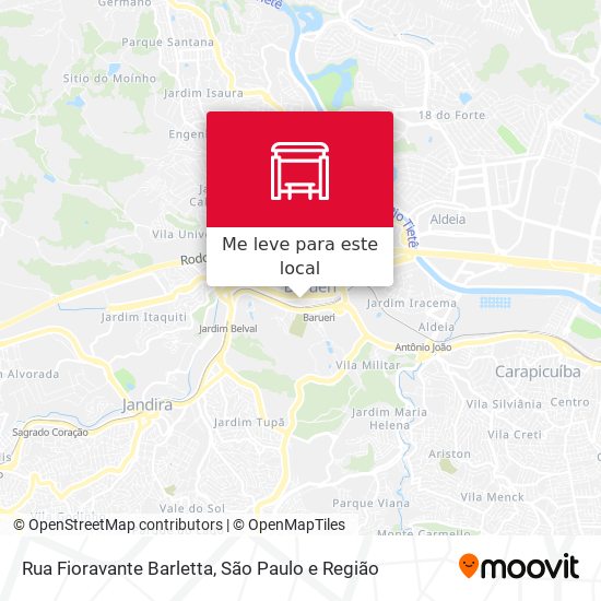 Rua Fioravante Barletta mapa