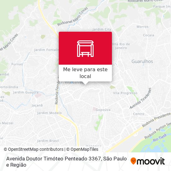 Avenida Doutor Timóteo Penteado 3367 mapa