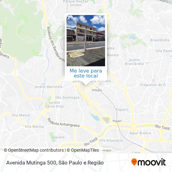 Avenida Mutinga 500 mapa