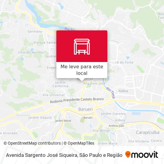 Avenida Sargento José Siqueira mapa