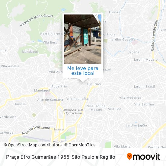 Praça Efro Guimarães 1955 mapa
