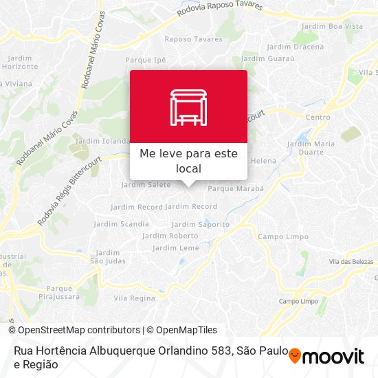 Rua Hortência Albuquerque Orlandino 583 mapa
