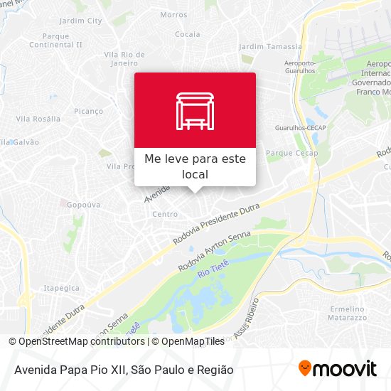 Avenida Papa Pio XII mapa