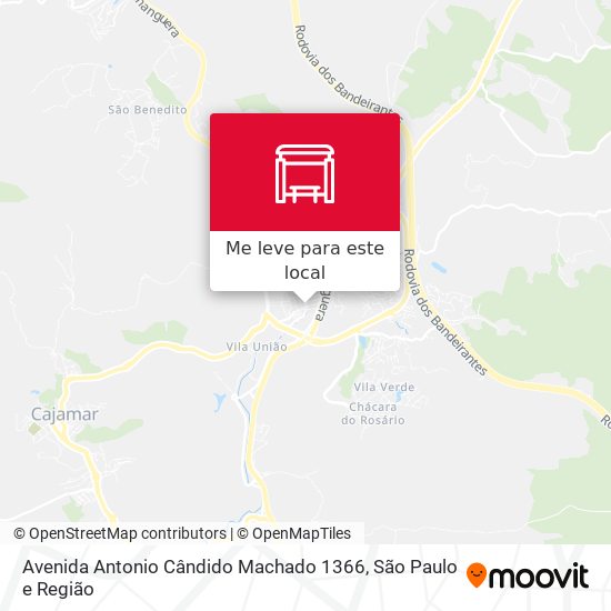 Avenida Antonio Cândido Machado 1366 mapa