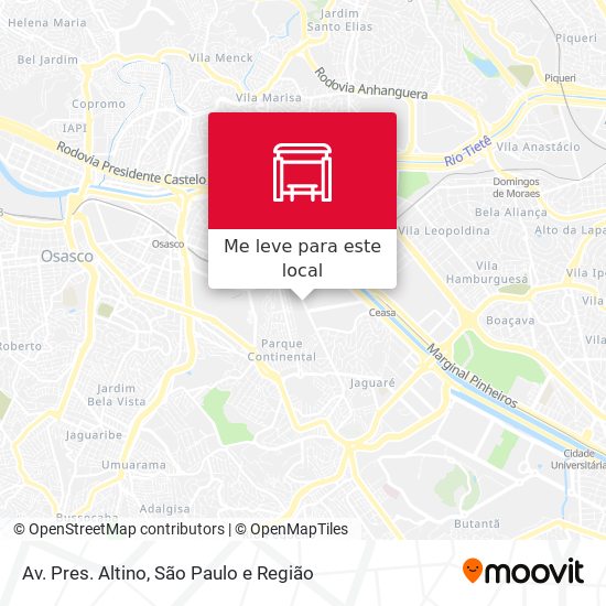 Av. Pres. Altino mapa