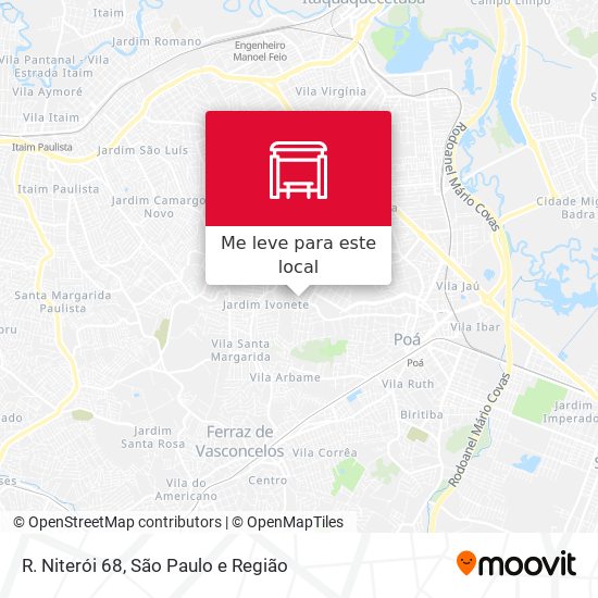 R. Niterói 68 mapa