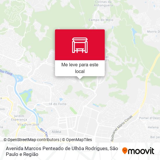Avenida Marcos Penteado de Ulhôa Rodrigues mapa