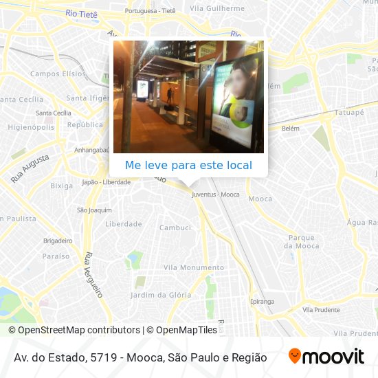 Av. do Estado, 5719 - Mooca mapa