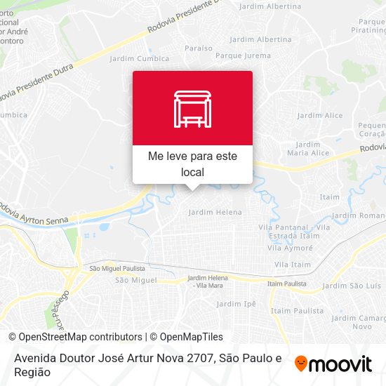 Avenida Doutor José Artur Nova 2707 mapa