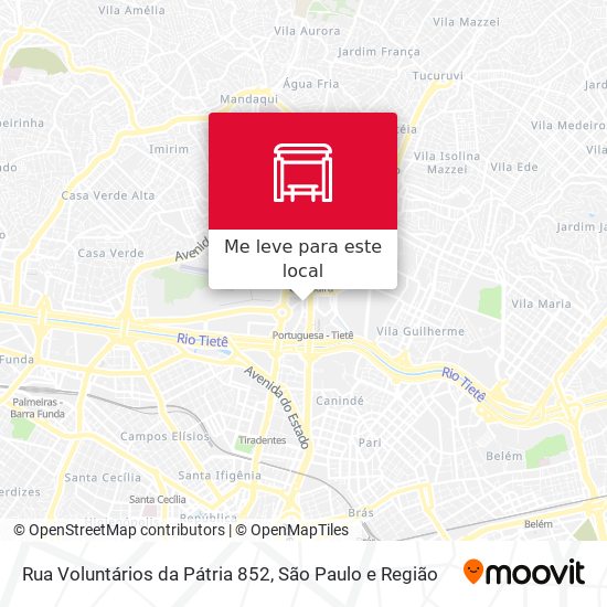 Rua Voluntários da Pátria 852 mapa