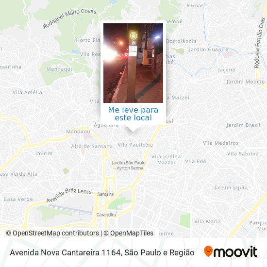 Avenida Nova Cantareira 1164 mapa