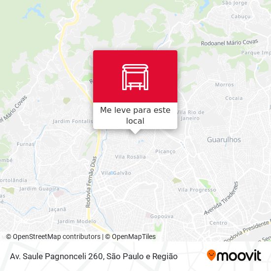 Av. Saule Pagnonceli 260 mapa