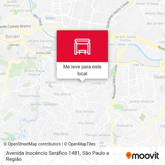 Avenida Inocêncio Seráfico 1481 mapa