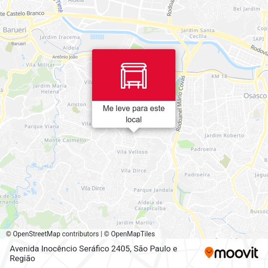 Avenida Inocêncio Seráfico 2405 mapa