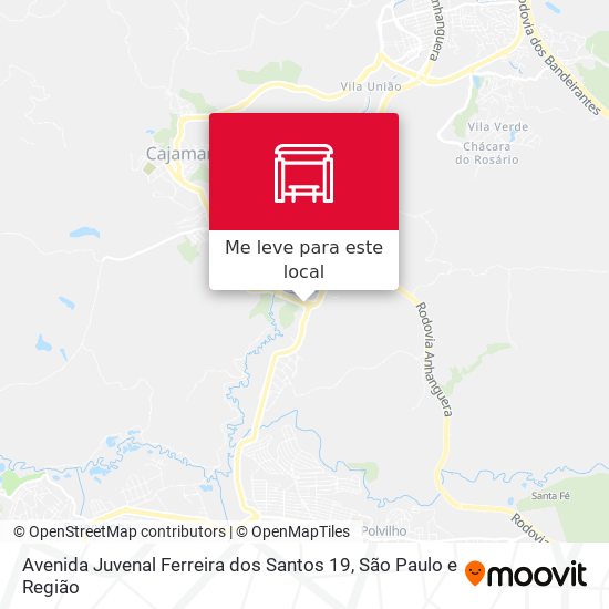 Avenida Juvenal Ferreira dos Santos 19 mapa