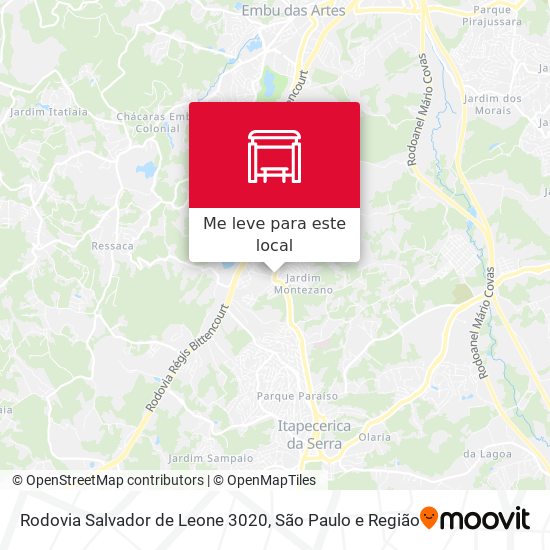 Rodovia Salvador de Leone 3020 mapa