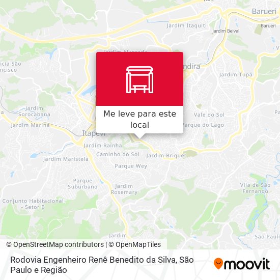 Rodovia Engenheiro Renê Benedito da Silva mapa