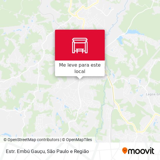 Estr. Embú Gauçu mapa