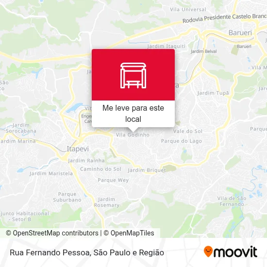 Rua Fernando Pessoa mapa