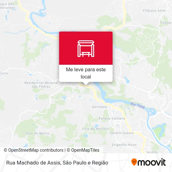 Rua Machado de Assis mapa