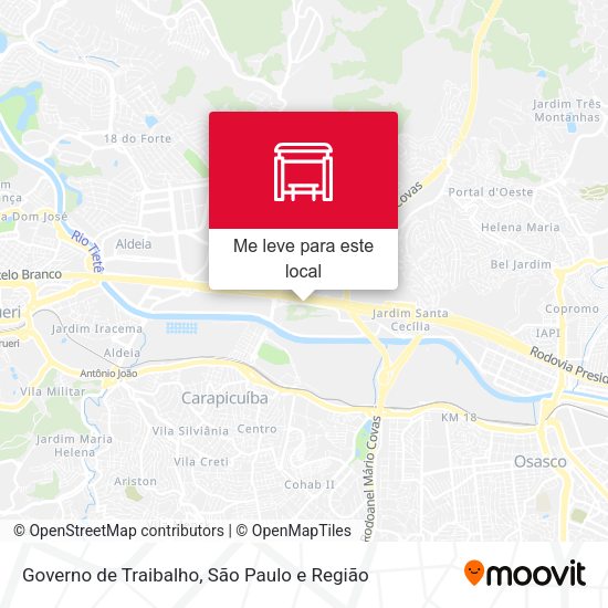 Governo de Traibalho mapa