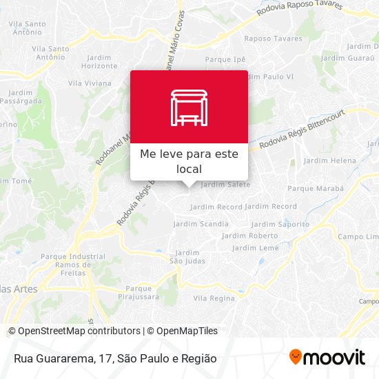Rua Guararema, 17 mapa