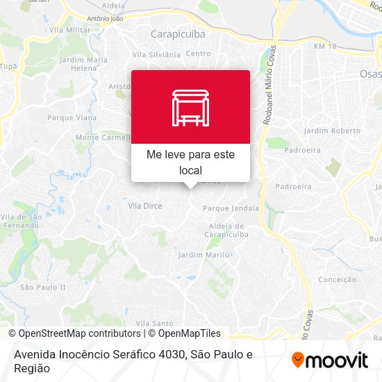 Avenida Inocêncio Seráfico 4030 mapa