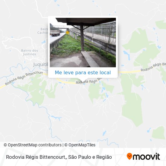 Rodovia Régis Bittencourt, mapa