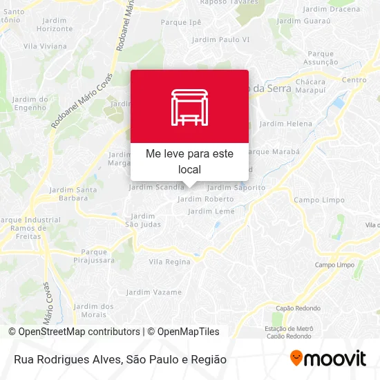 Rua Rodrigues Alves mapa