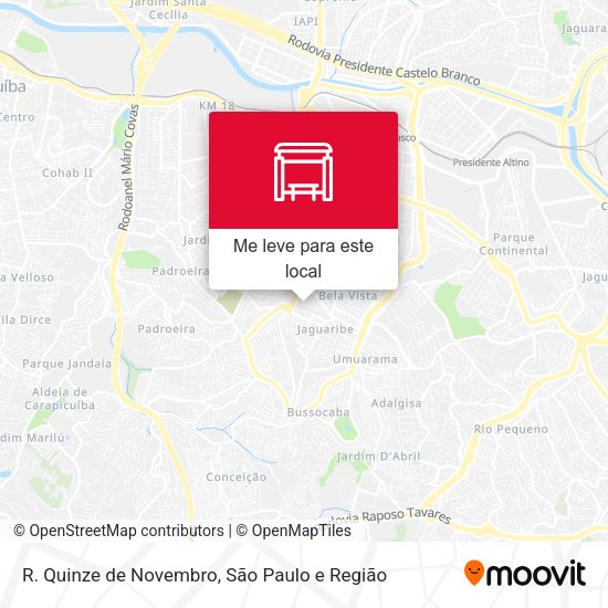R. Quinze de Novembro mapa