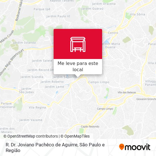 R. Dr. Joviano Pachêco de Aguirre mapa