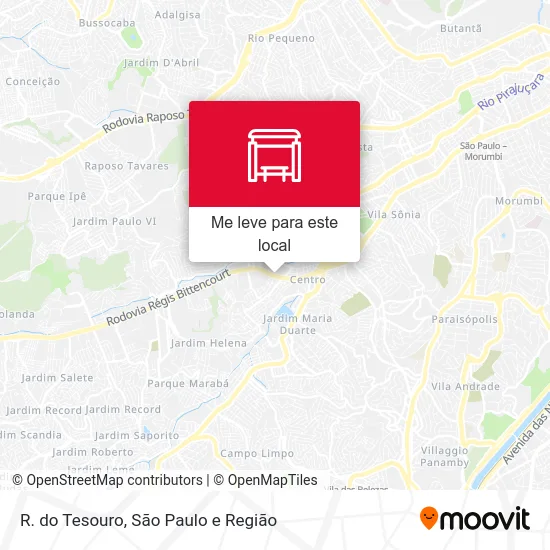 R. do Tesouro mapa