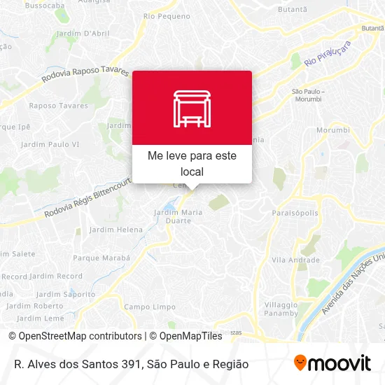 R. Alves dos Santos 391 mapa
