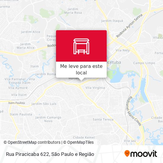 Rua Piracicaba 622 mapa