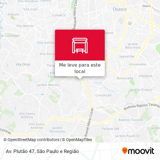 Av. Plutão 47 mapa