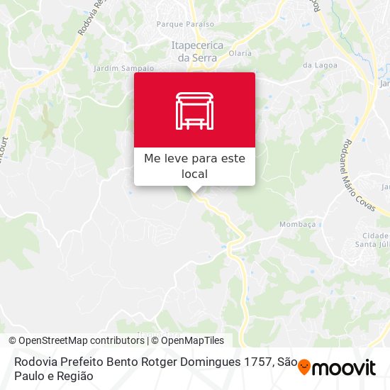 Rodovia Prefeito Bento Rotger Domingues 1757 mapa